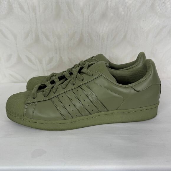 Adidas Superstar x Pharrell Equality Superstar Shift Olive Rare Men’s Size 11.5 - Picture 12 of 12